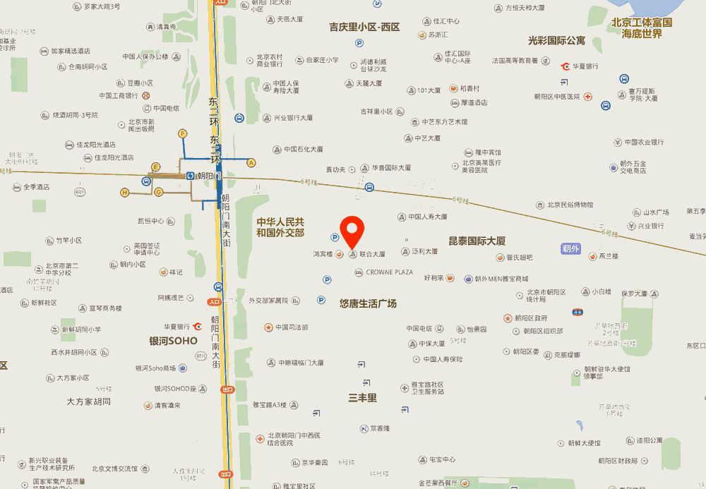 北京联合大厦位置地图